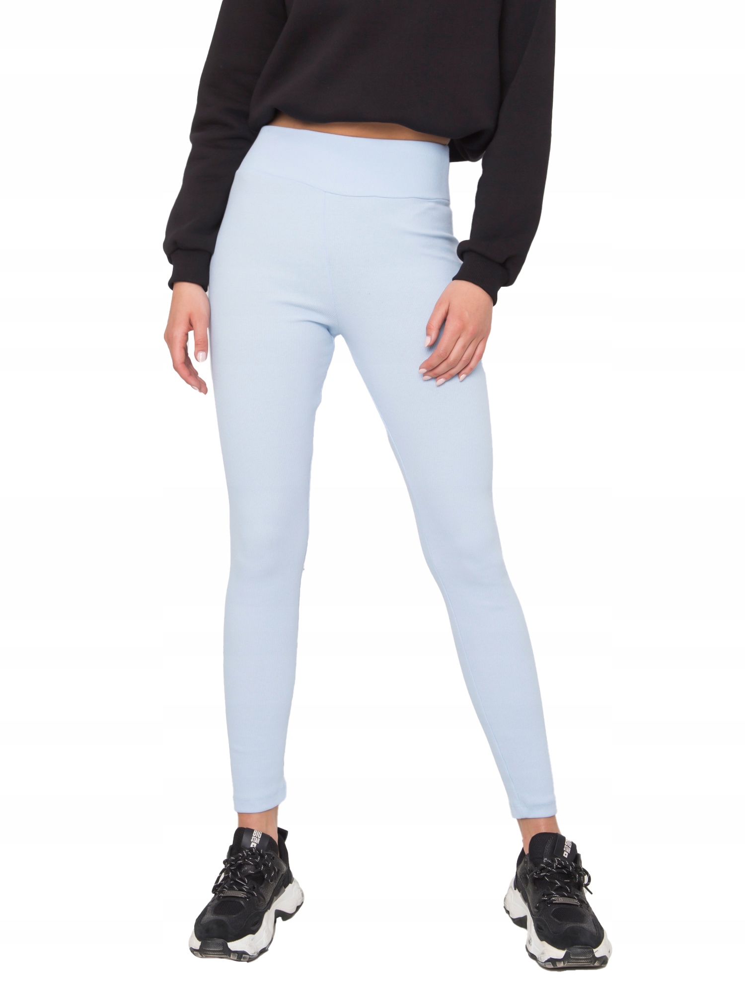 

Legginsy Damskie getry leginsy prążkowane - XL