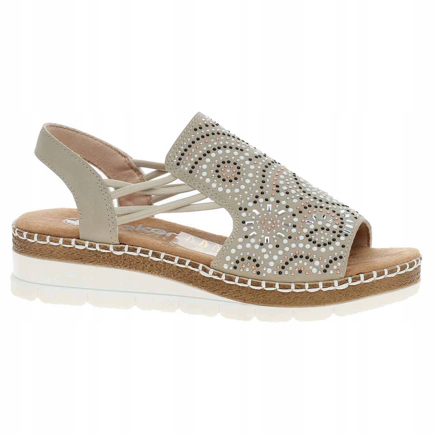 Dámské sandály Rieker V1246-62 beige 39