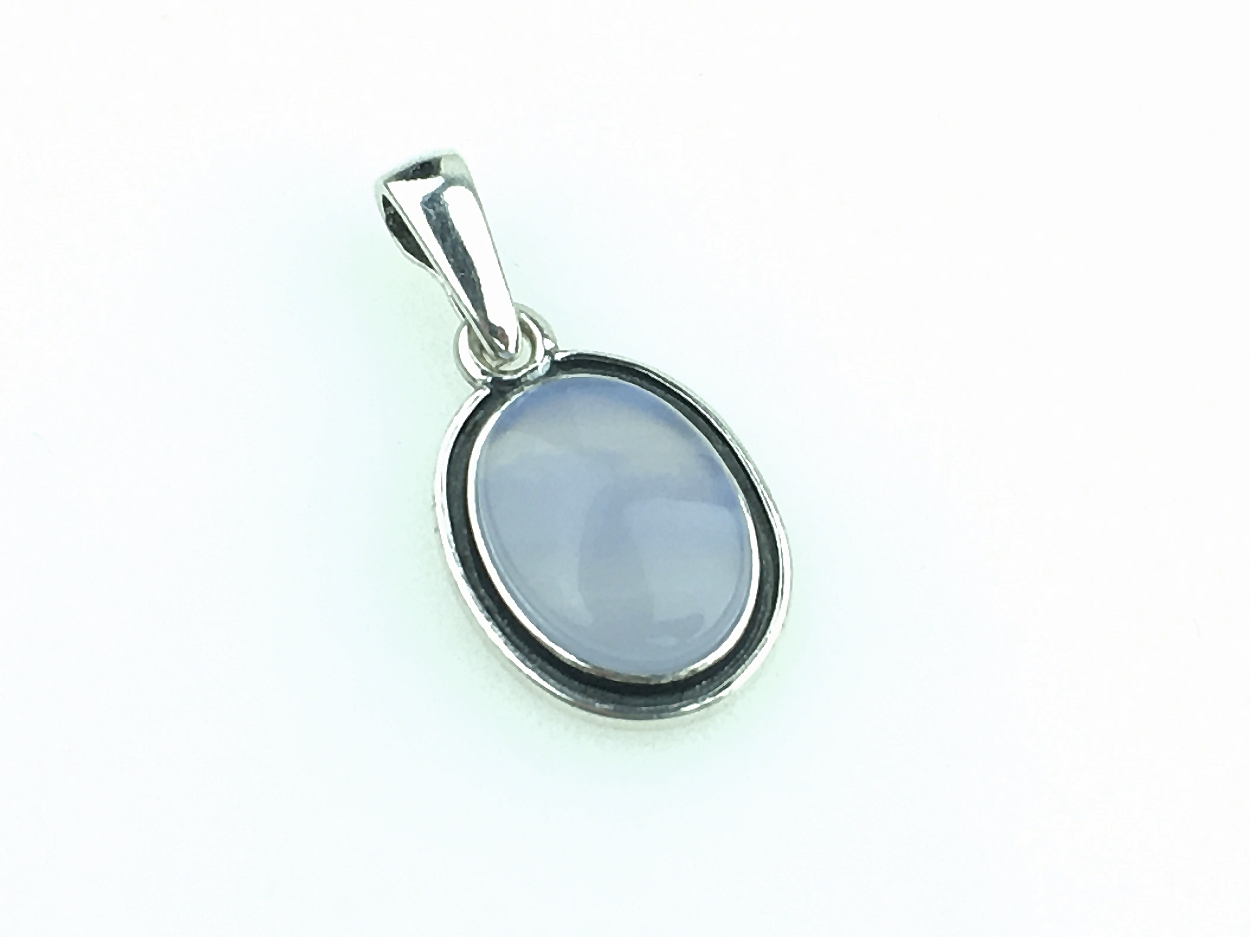 

wisiorek srebrny agat niebieski srebro pr.925