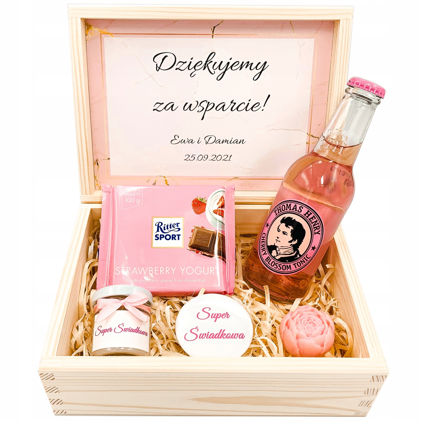 dárek pro Svědkyni Box Poděkování Schránka Svatba Svatební Hostina Krabička Gift