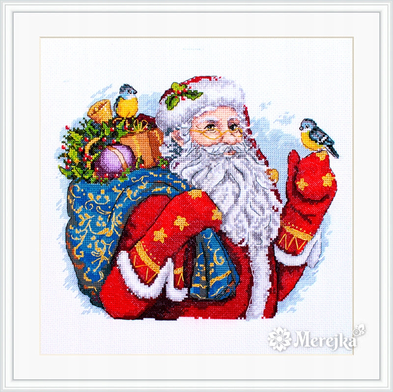 Sada na křížkové vyšívání „Veselé Vánoce!“ 20x24 cm