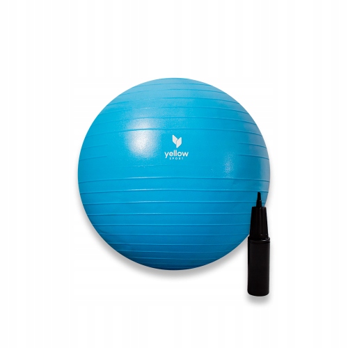 Piłka gimnastyczna rehabilitacyjna yellowGYM Ball 45 cm Kolor Niebieski