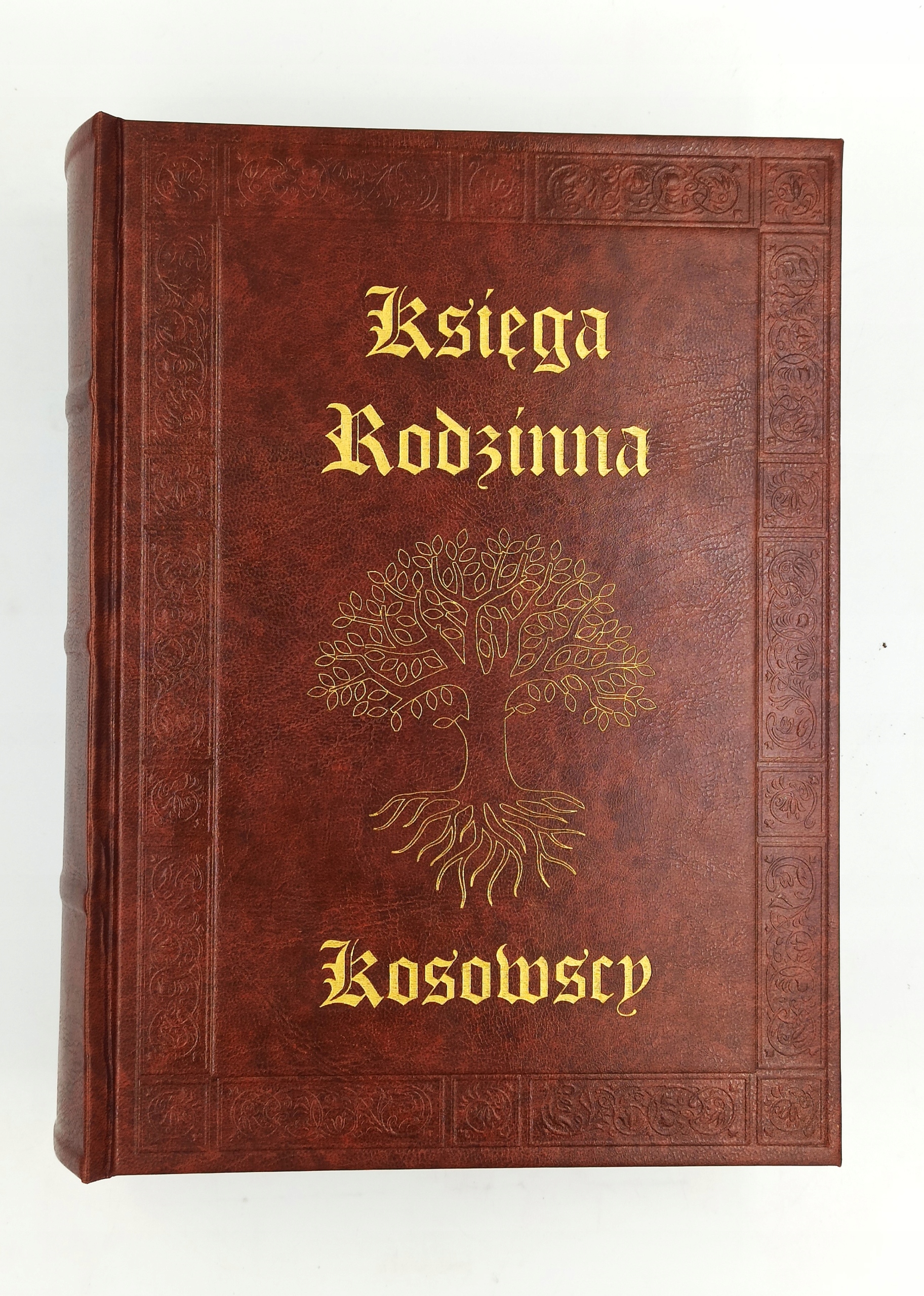 Kronika Rodzina, Kronika Rodu A4 400 stron z dowolnym złotym nadrukiem