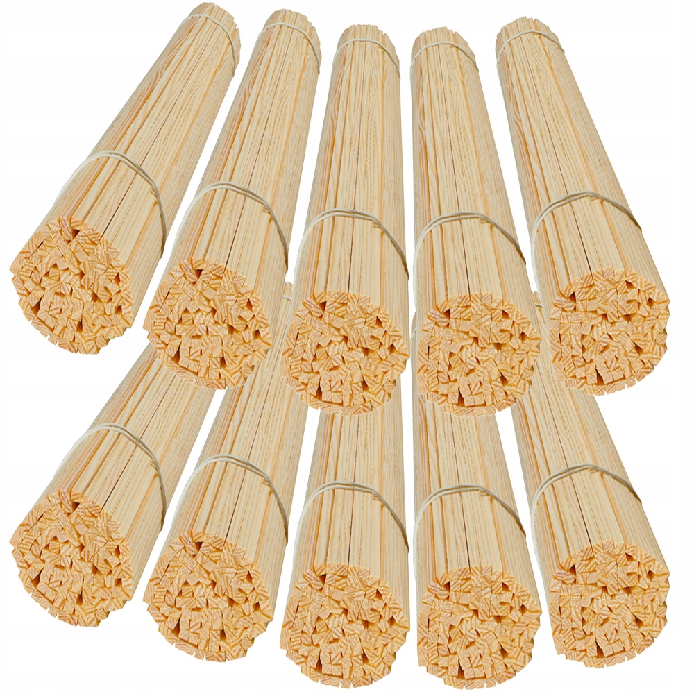 Tyčinky na cukrovou vatu Hrubé 28 cm – 1000 ks Čtvercové tyčinky