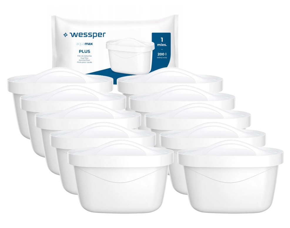 Wkład filtrujący do dzbanka Wessper Aquamax Plus 10 szt.