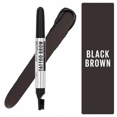 Maybelline Tattoo Brow Lift vosk na obočí 05 Black Brown 10 g