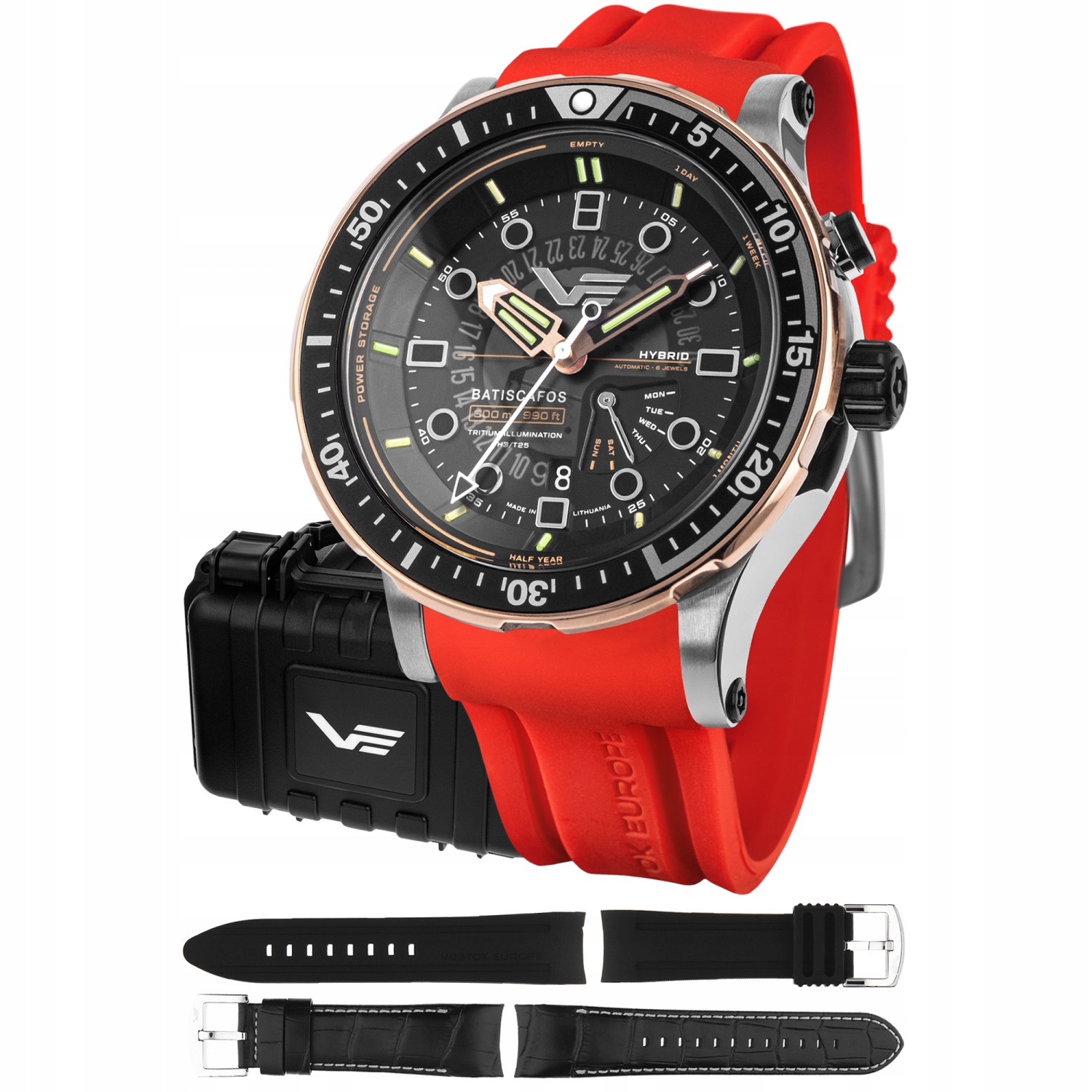 Pánské Hodinky Vostok Europe PX84-511E769SR červené