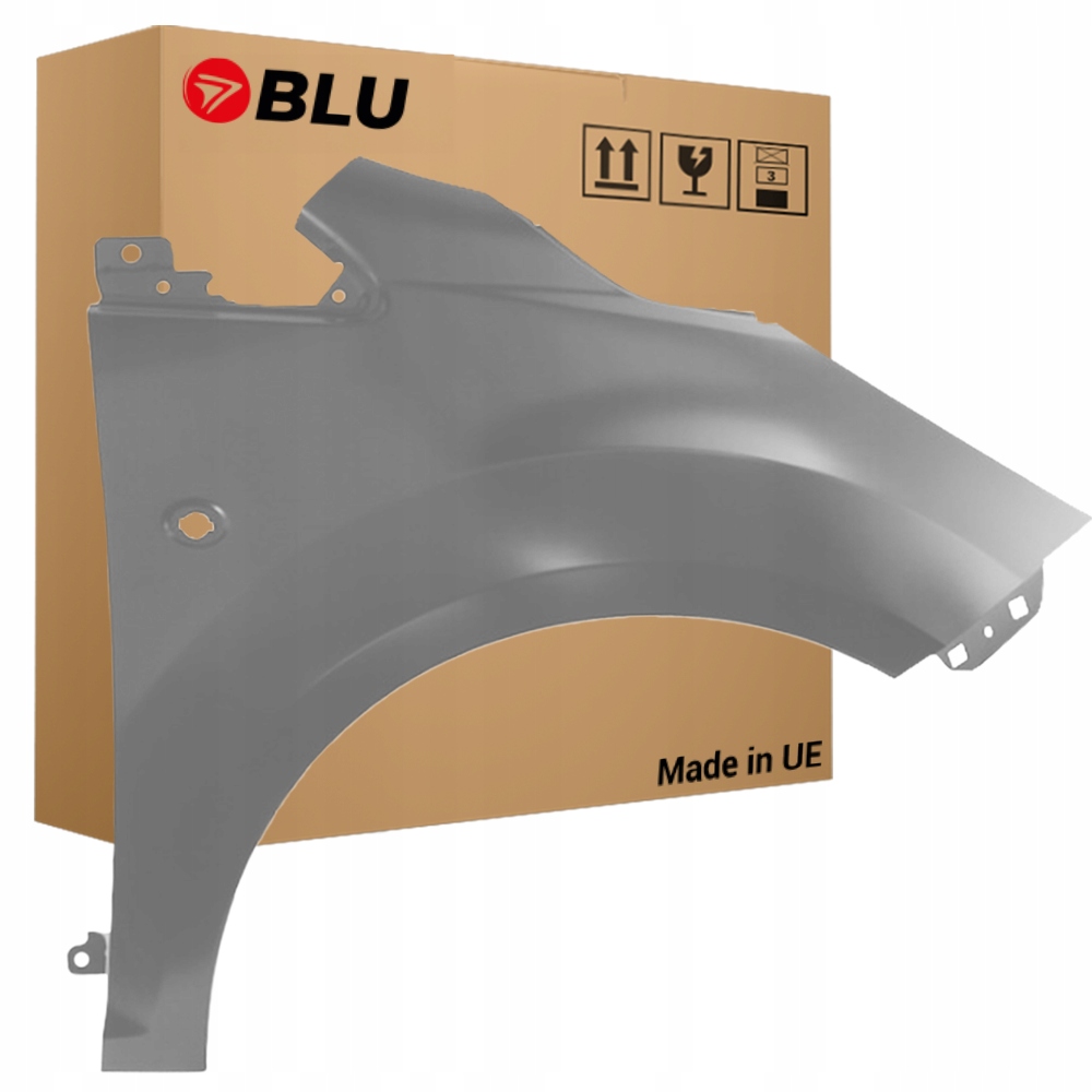 Blu Blatník Ford Ka II 2 Zjnc pravý stříbrný 08-15 přední MoondustSilver