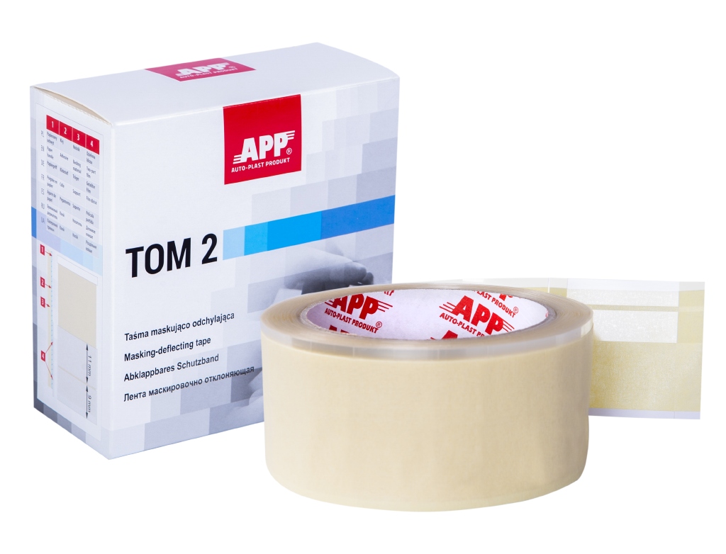 APP TOM 2 - Taśma maskująco-odchylająca z dzieloną kliszą 9/11mm 50mm x 10m