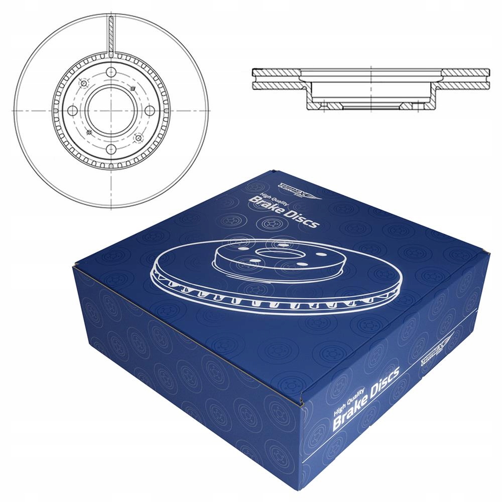Kotouče Kotouče Tomex Brakes Tx 72-14 přední náprava