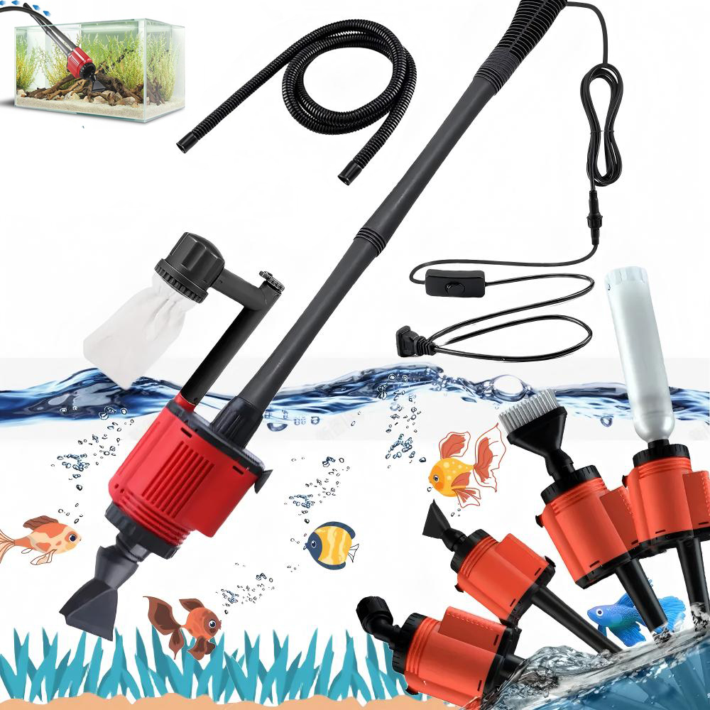 Levně Elektrický Vysavač Pro Akvárium 6V1, Vyměňovač Vody V Akváriu