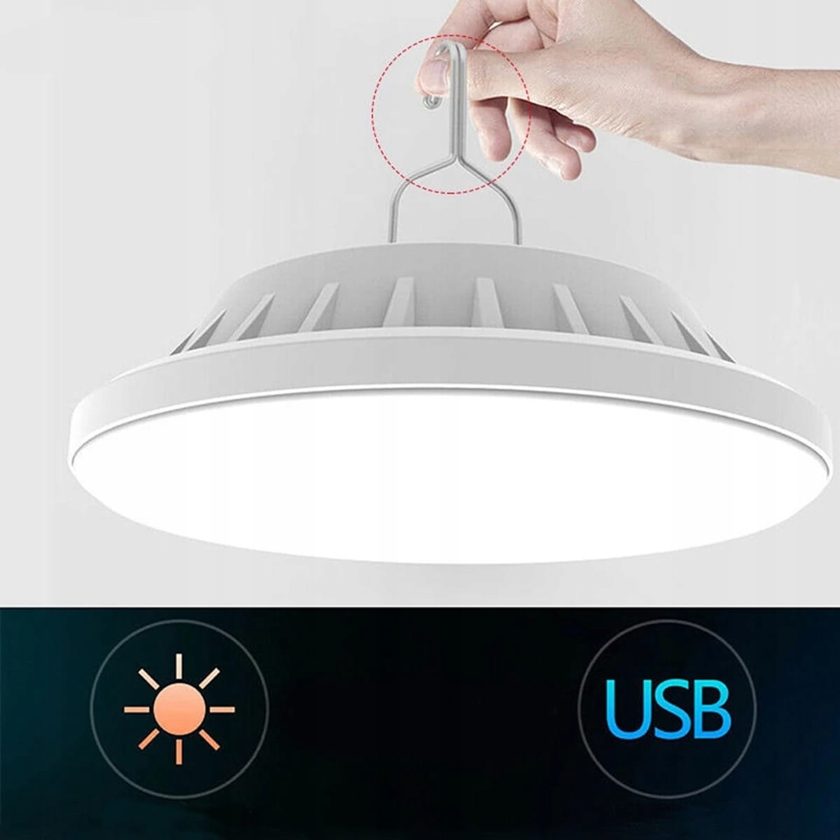 ZD13A LAMPA KEMPINGOWA SOLAR 60 LED Marka Aptel