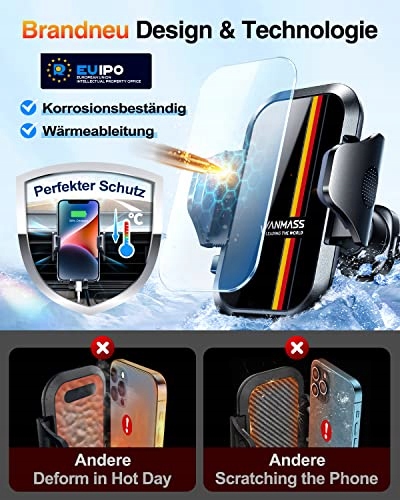 VANMASS Uchwyt Samochodowy Do Telefonu 360° Silikonowy Do iPhone Android — miniatura 8