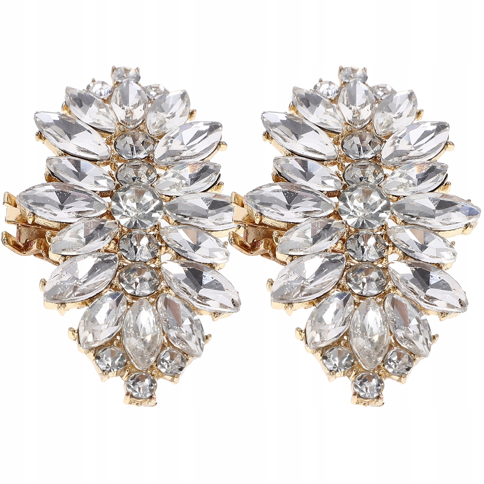 2 SZT. KLIPS DO BUTÓW KRYSZTAŁOWE DEKORACJE KLAMRY DO BUTÓW Marka bez marki