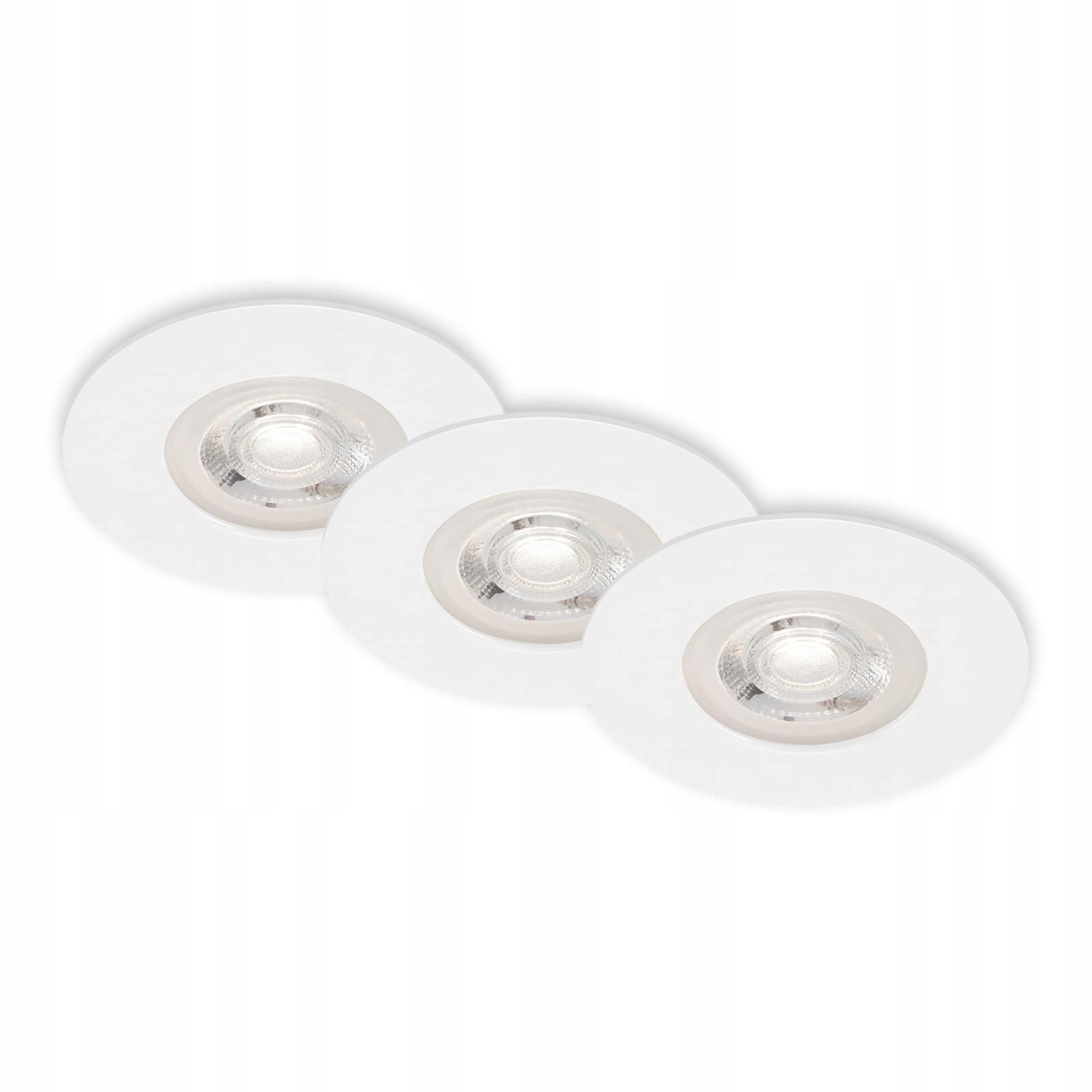 Briloner Led vestavná svítidla 9 cm, 3x4,9 W, IP44, bílá, sada 3 ks