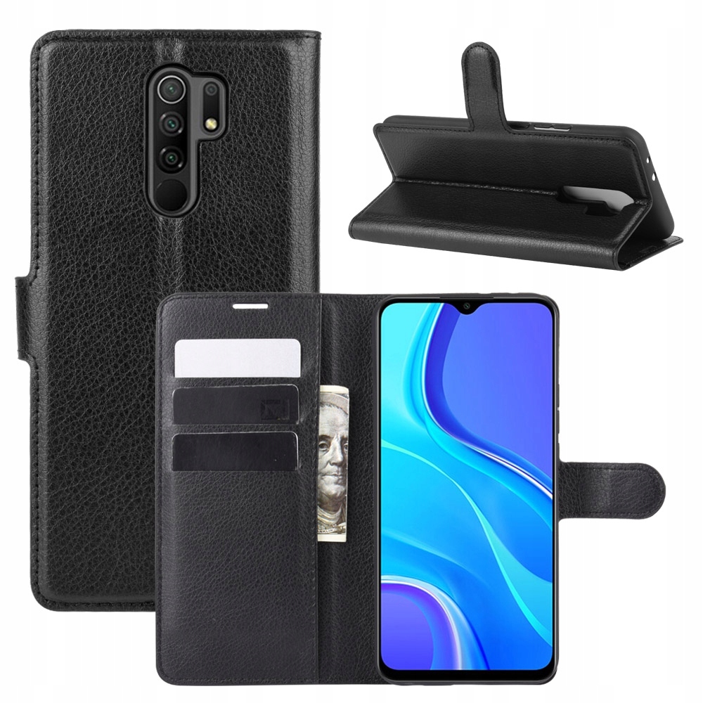 

Etui Portfel, Pokrowiec Litchi Do Xiaomi Redmi 9