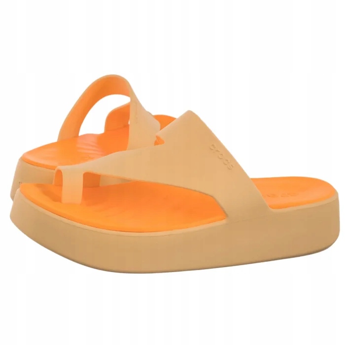 Boty Nazouváky Dámské žabky na platformě Crocs Getaway 210834 Béžová