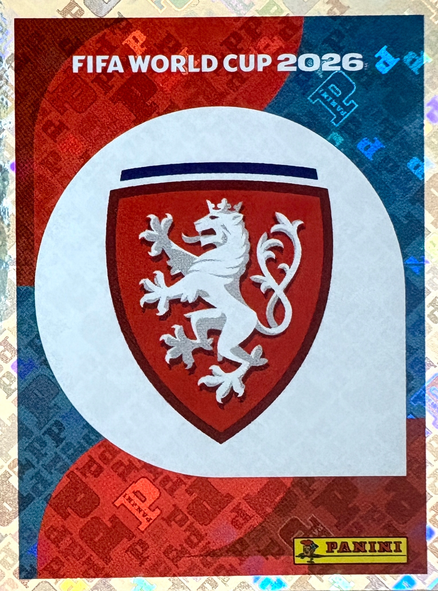 Naklejki Panini World Cup 2026 naklejka Herb Logo Cze 1 Czechy