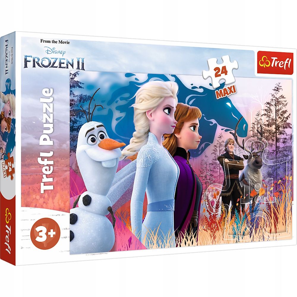 Puzzle 24 Maxi Układanka Kraina Lodu Frozen Anna Elsa Olaf Kristof 3+ Trefl-Zdjęcie-0