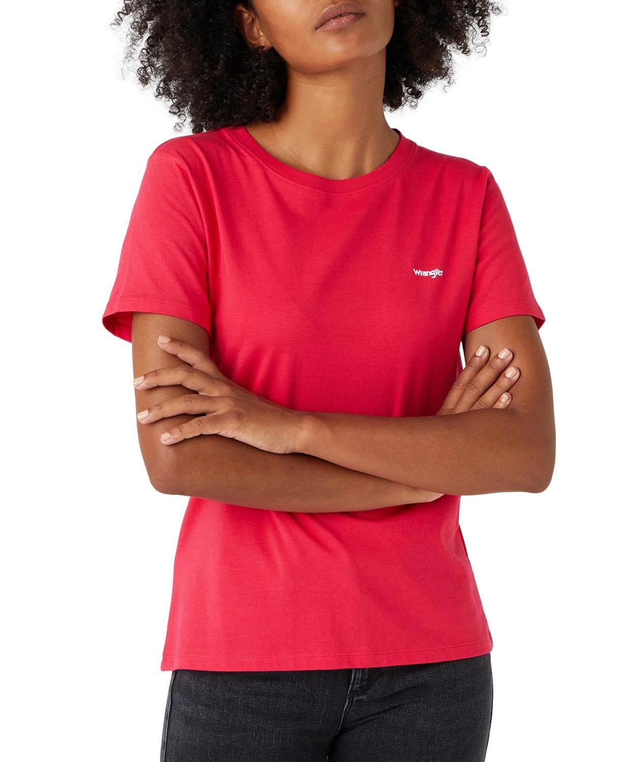 

T-shirt Wrangler Slim Tee W7Q0D3R13 Rose Red S