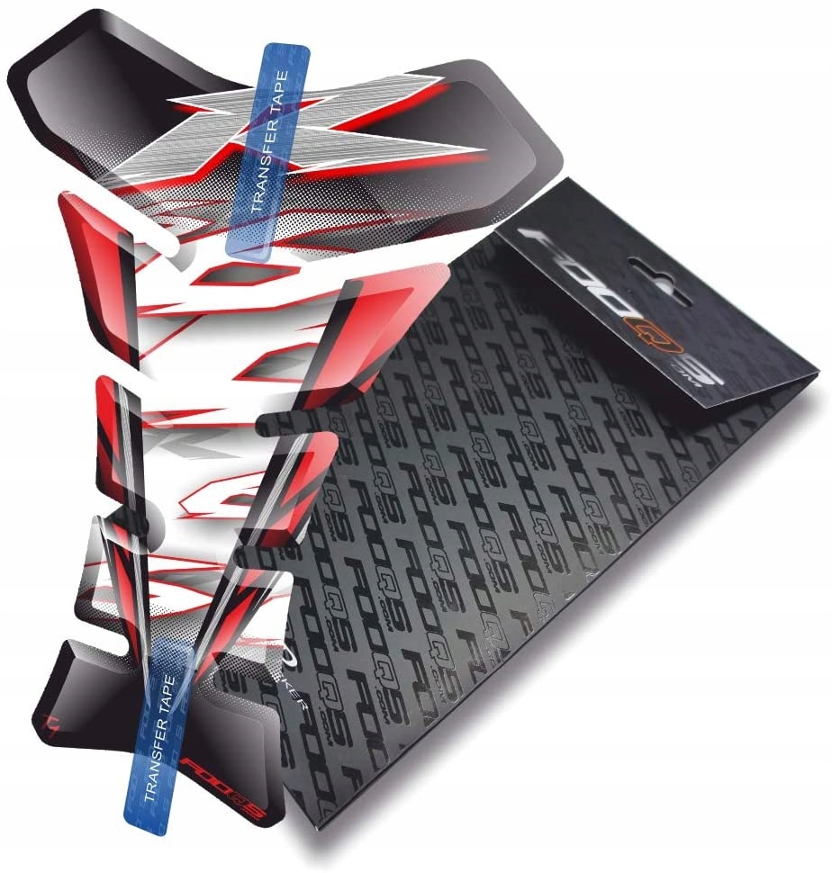 Tank-pad od firmy Fooqs pro Yamaha Yzf R-6 Bílý Červený