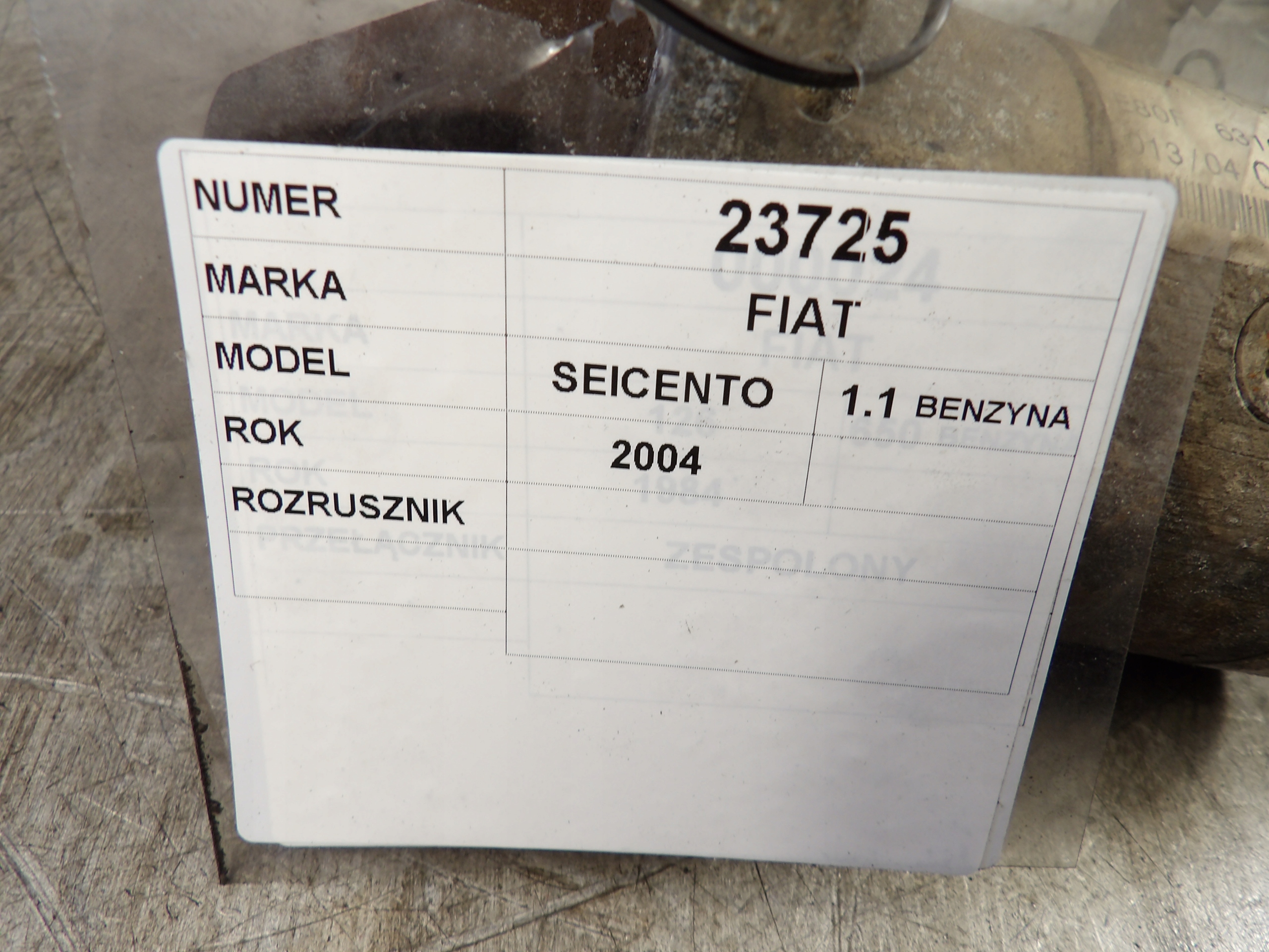 Fiat Seicento starter 63101018 C132 E80F
