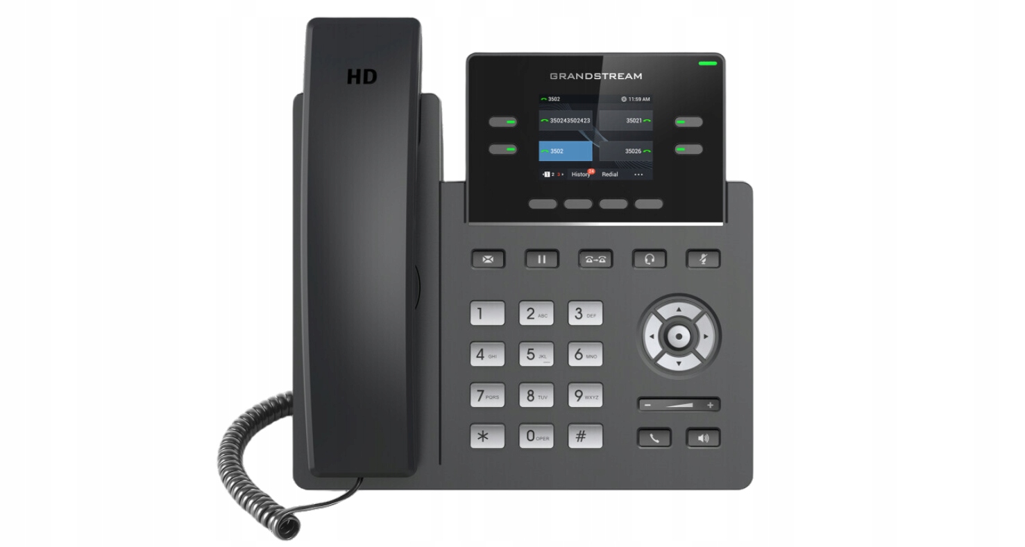 GRP2612P Hd Voip Telefon, 2 Účty Sip, Poe – Grandstream