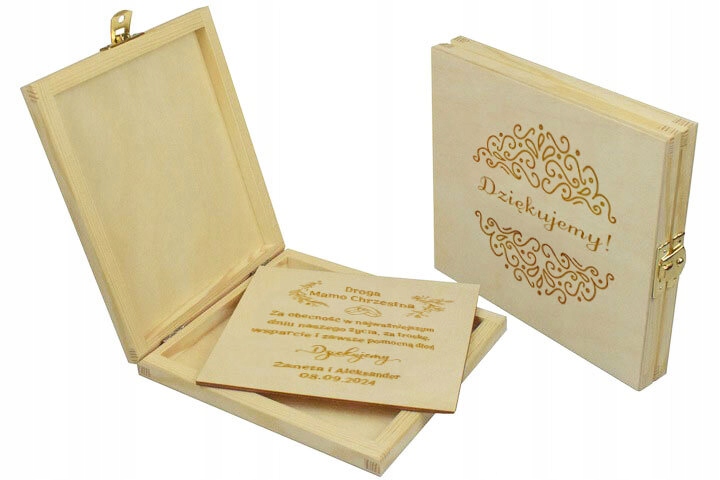 

Podziękowania dla Chrzestnych -Kartka z życzeniami