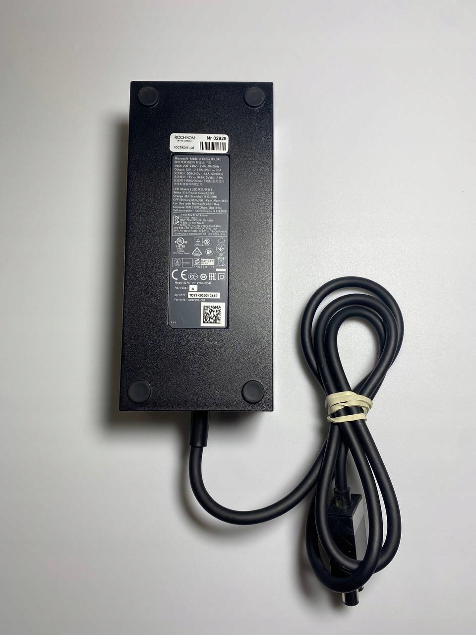 100% ORYGINALNY ZASILACZ DO KONSOLI XBOX ONE | NAJWYŻSZA JAKOŚĆ MICROSOFT Stan opakowania zastępcze