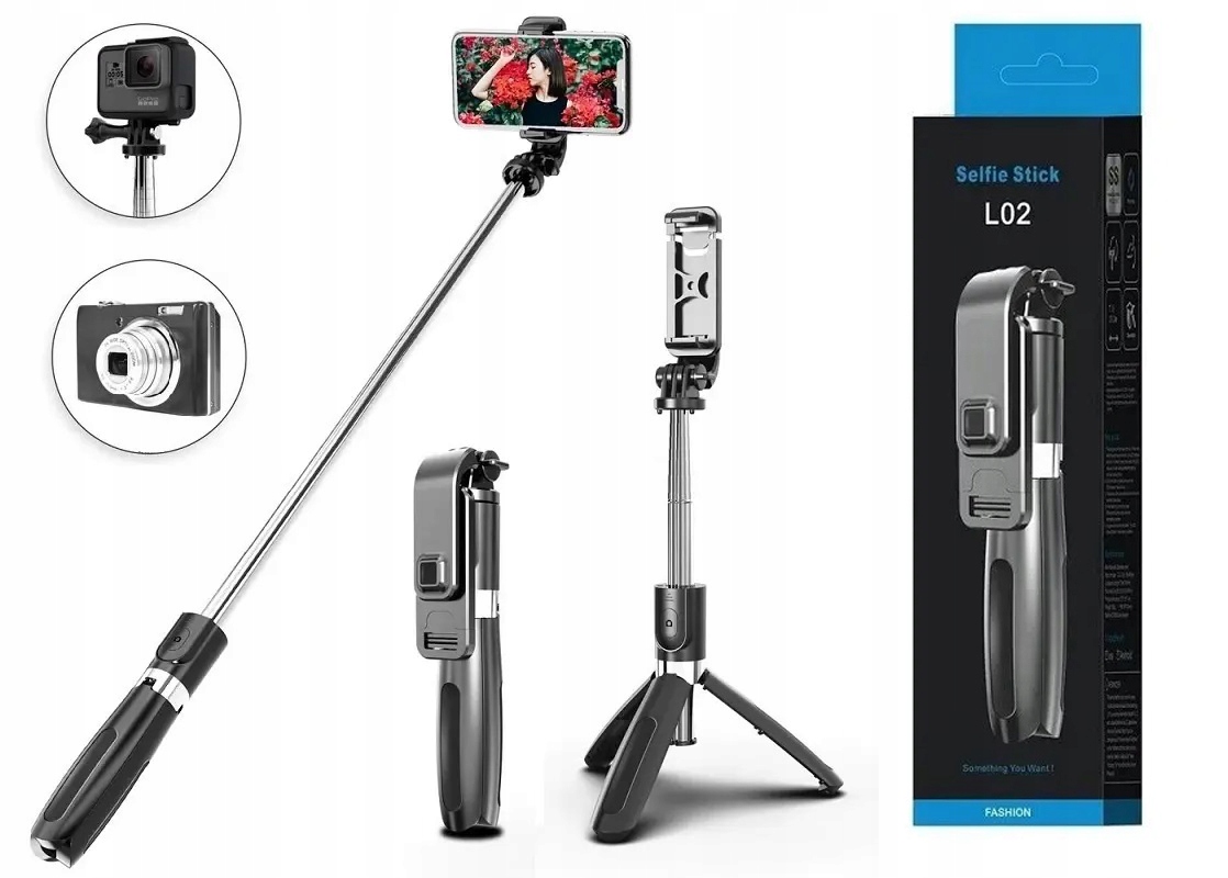 SELFIE-STICK KIJEK DO TELEFONU KAMER GOPRO STATYW
