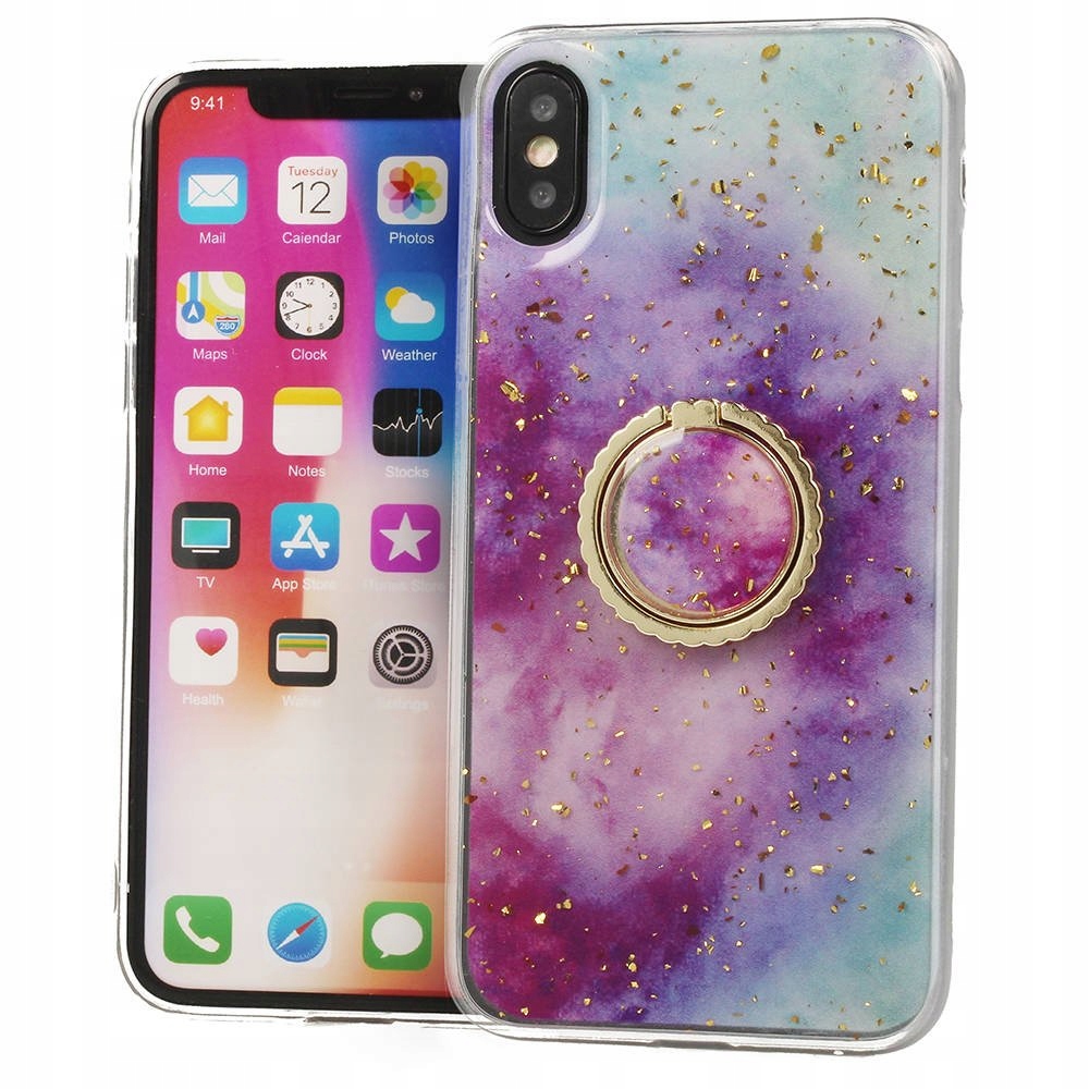 

Etui Brokat Ring do Iphone 12 Mini + Szkło