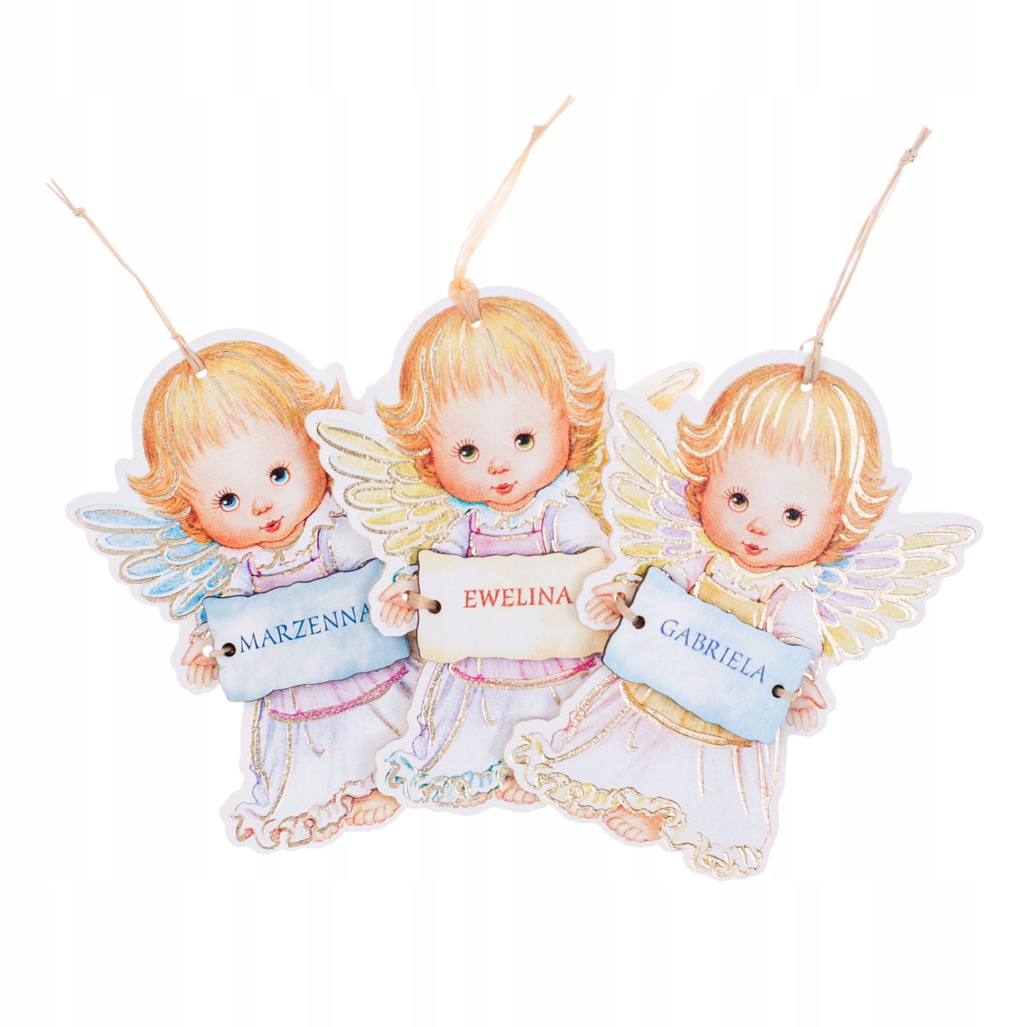 

Aniołki imienne dla dziewczynki i chłopca