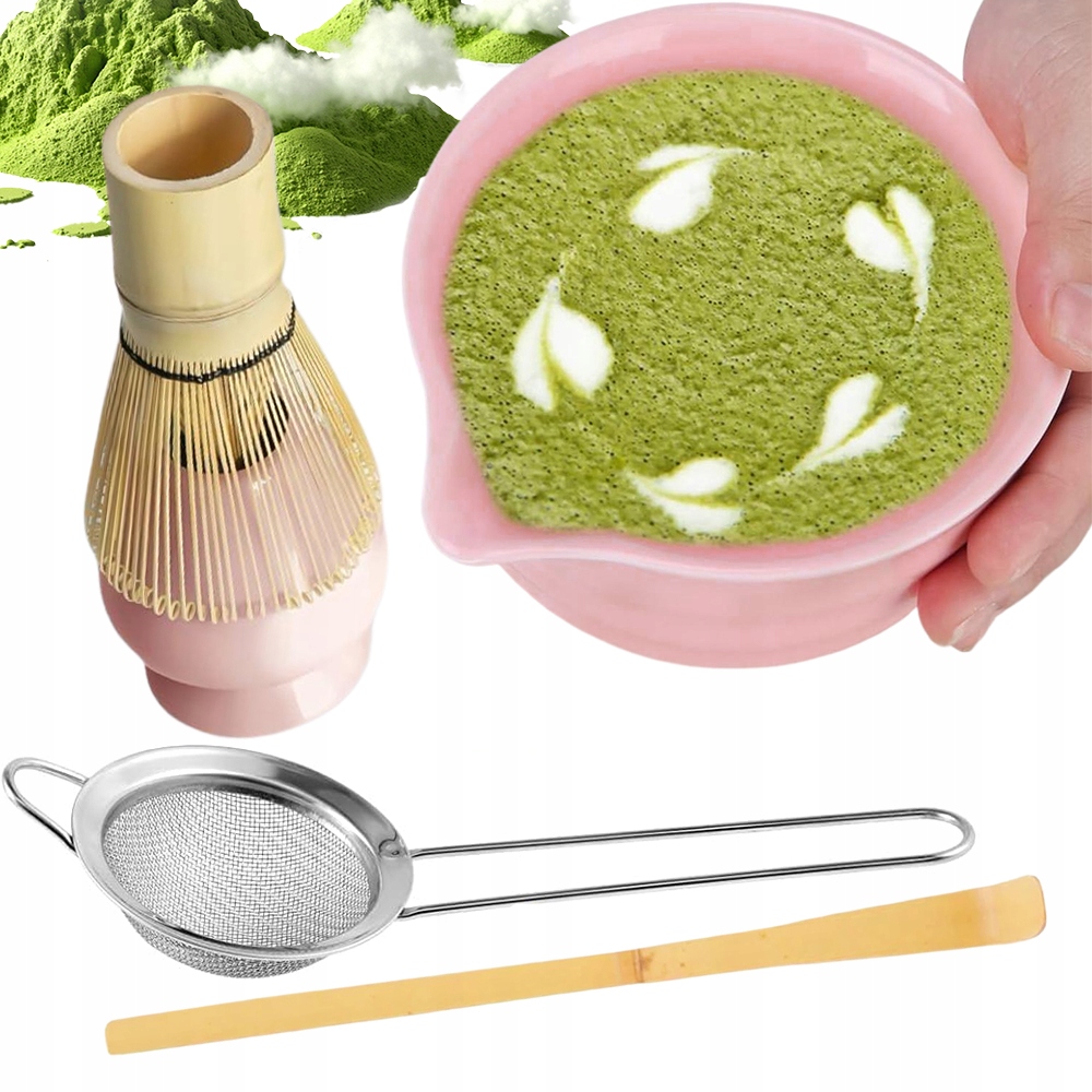 Levně Dárková Sada Na Čaj Matcha Sada Metliček Matcha S Metličkou 6 ks