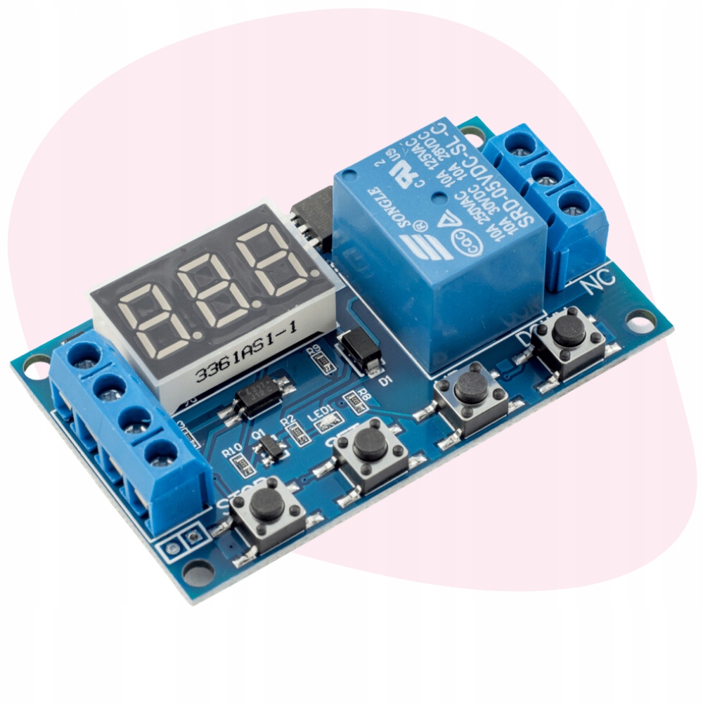 Przekaźnik czasowy 12v 230v | 10 TRYBÓW | timer cykliczny włącznik cyklowy Producent MSALAMON