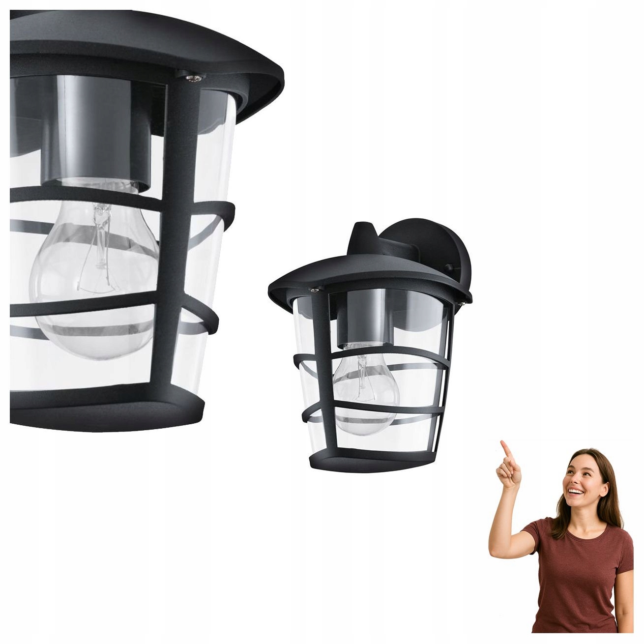 Venkovní nástěnné svítidlo Aloria 93098 Eglo