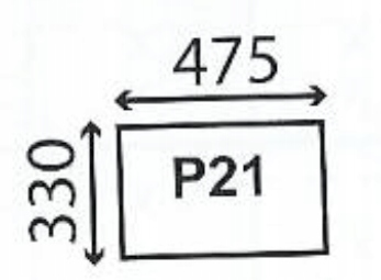 sklo John Deere série 30 a 40 Sekura zadní spodní