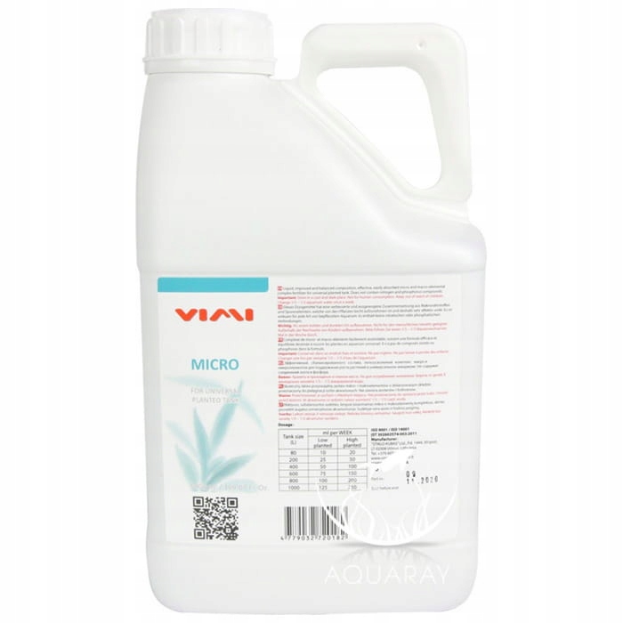 VIMI Micro Kompletní základní hnojivo bez dusíku a fosforu 5 l 5000 ml