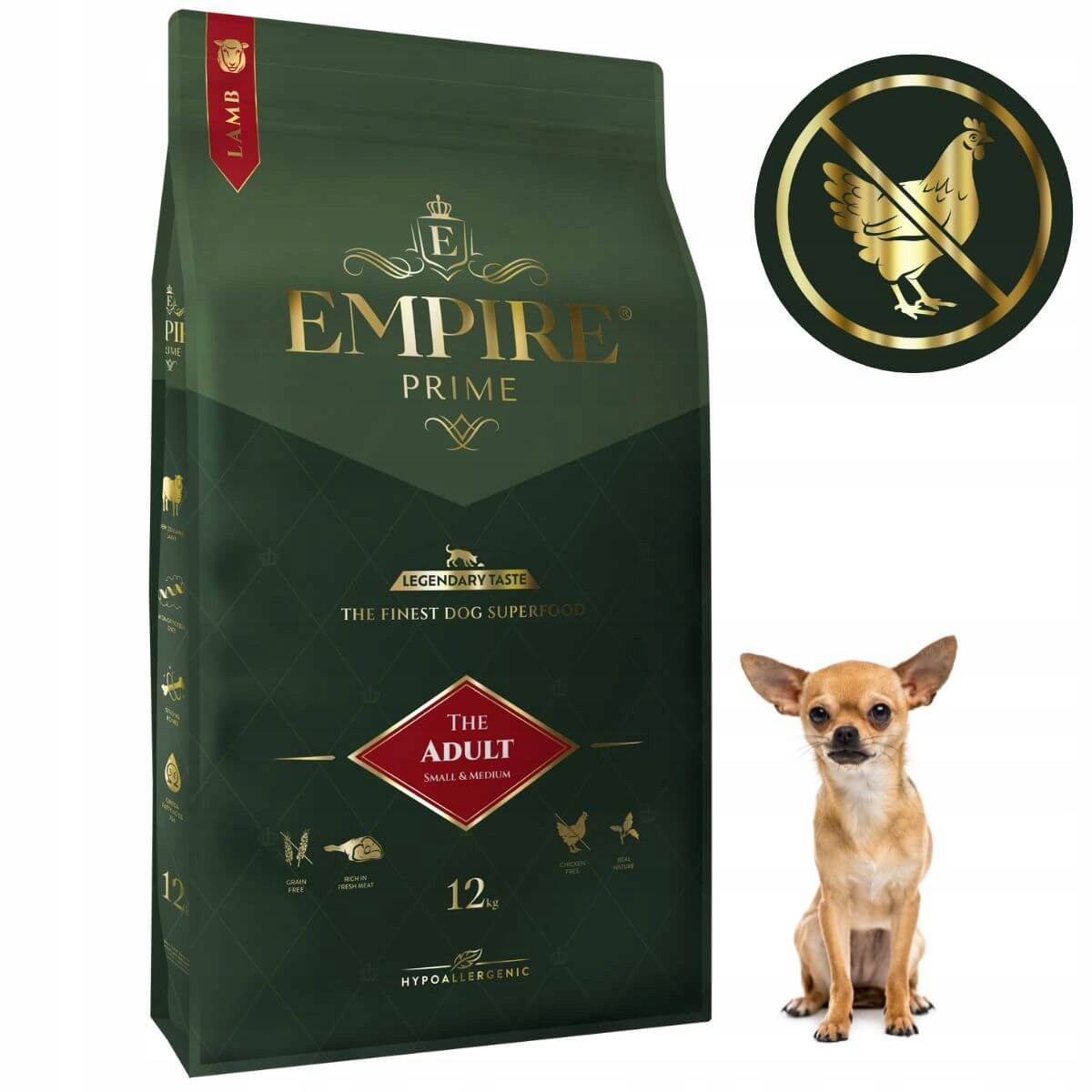 Empire Prime karma Monobiałkowa z jagnięciną dla dorosłych Chihuahua 12kg