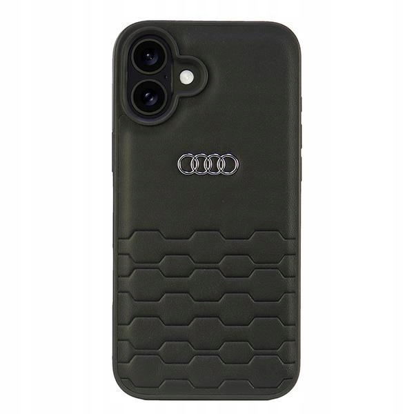 Audi kryt Synthetic Leather pro iPhone 16 Plus 6.7", černý