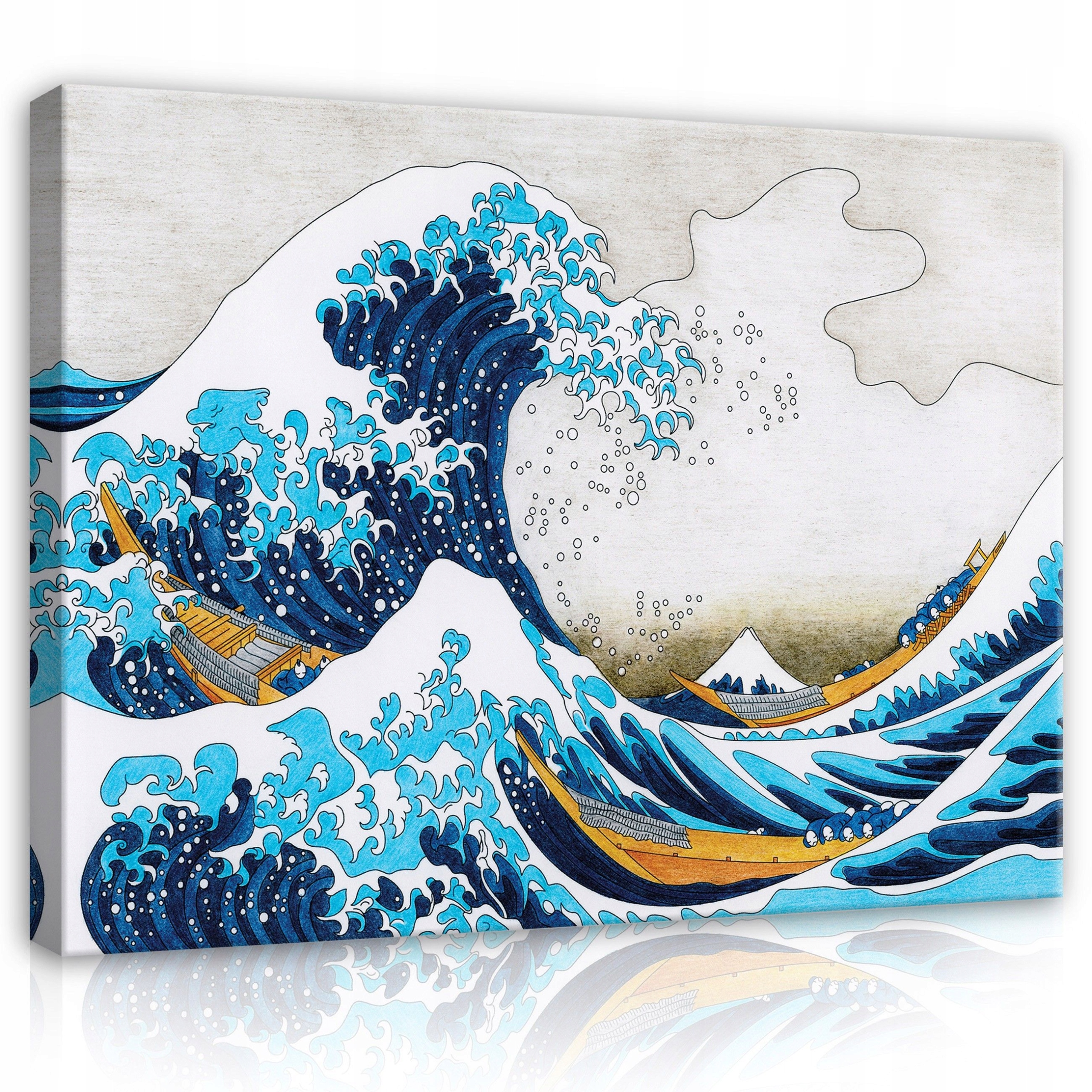 Obraz 100x75 Velká vlna Kanagawa Hokusai Japonsko moře bouře hora Fuji