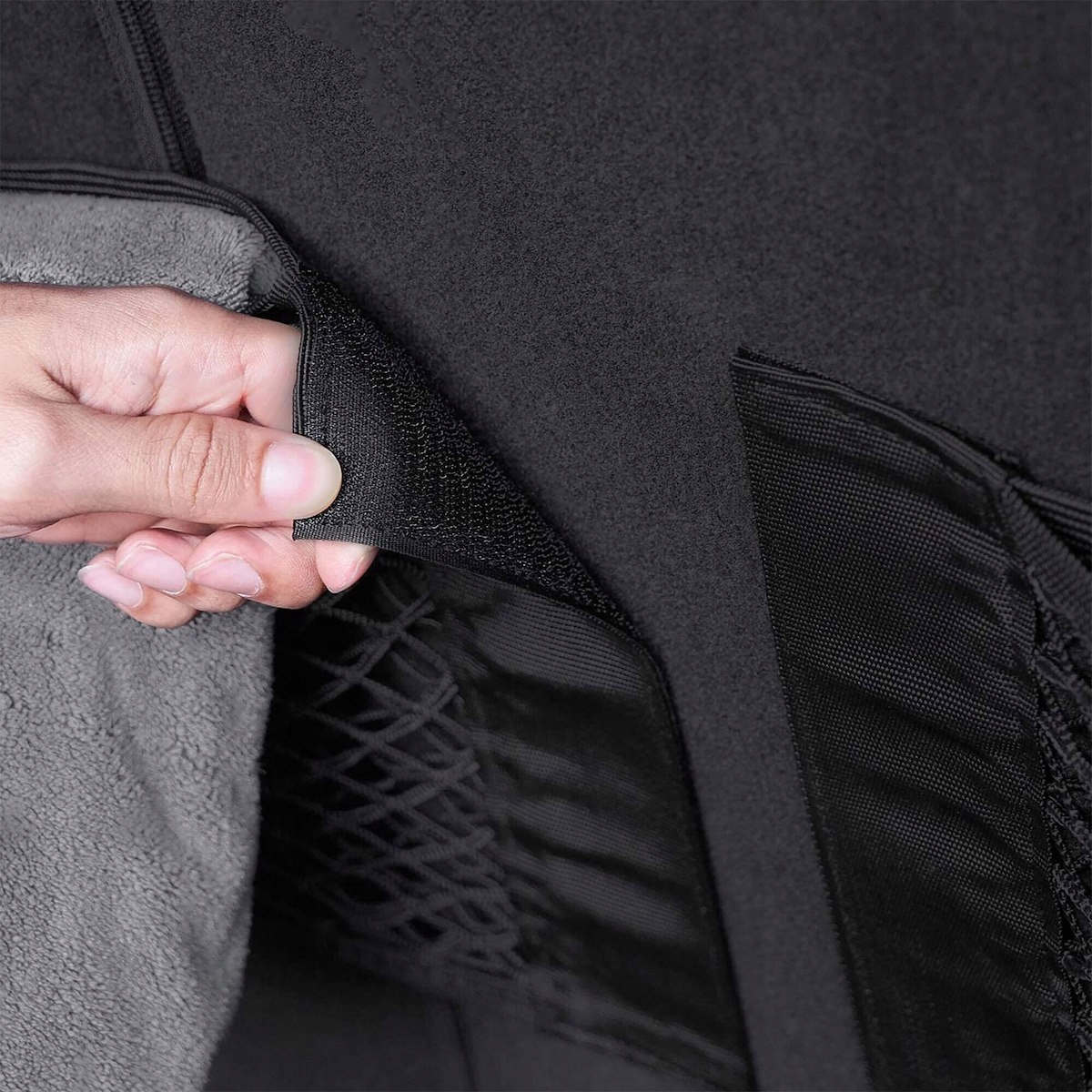 ORGANIZER TORBA SIATKA MOCNA NA RZEP DO BAGAŻNIKA AUTA SAMOCHODU 50x24cm Stan opakowania oryginalne