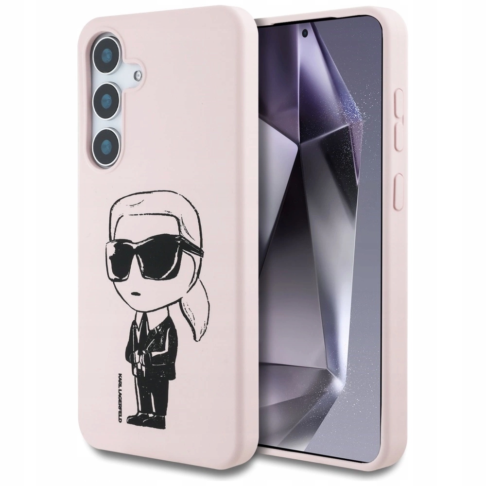 Pouzdro Karl Lagerfeld Silicone Graffiti Ikonik Printed Logo MagSafe Samsung G