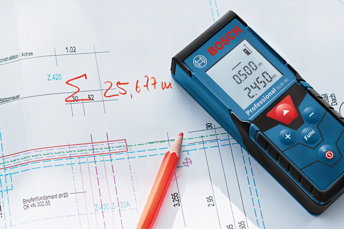 Dalmierz laserowy BOSCH GLM 40 0601072900 40m etui Maksymalny zasięg 31-60 m