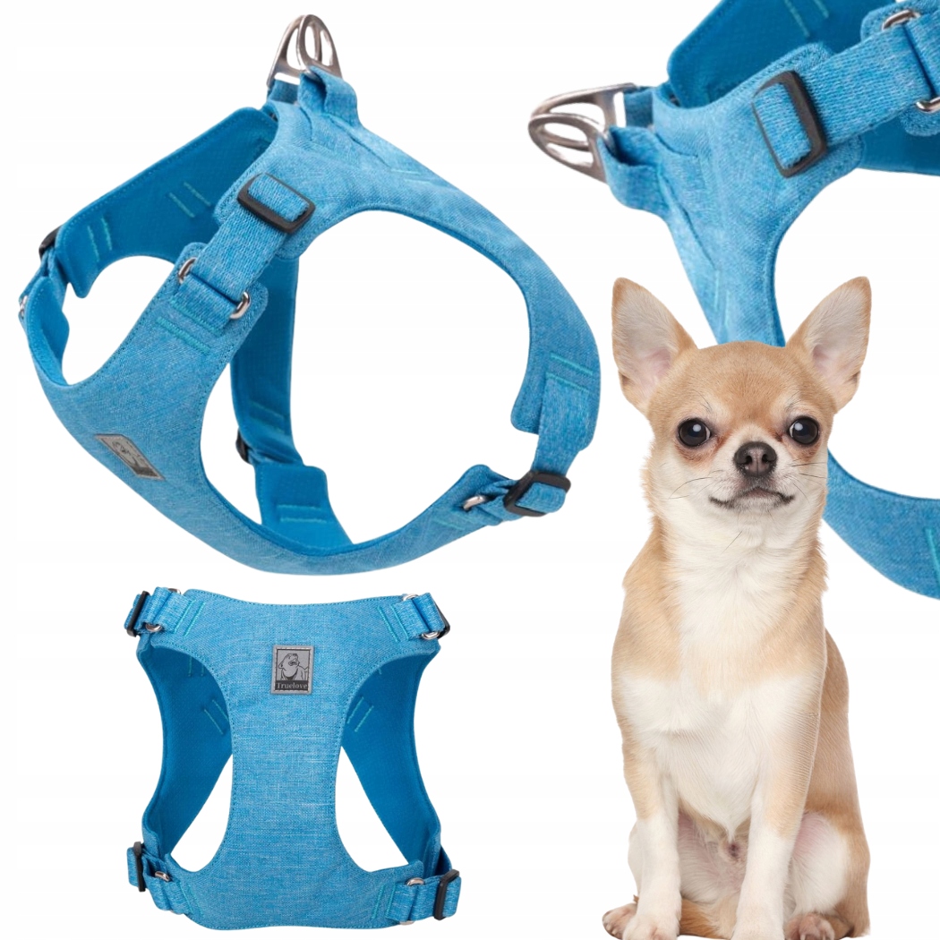 Levně Postroj Pro Psa Ultralehký Jemný Truelove Wings Eco Modrý Xxs