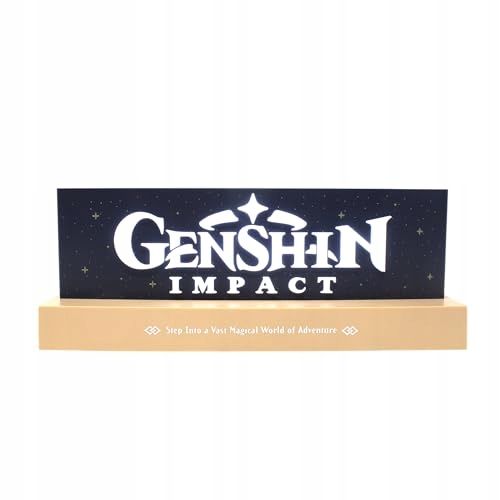 Genshin Impact Led Logo Lampa 22 cm Usb
