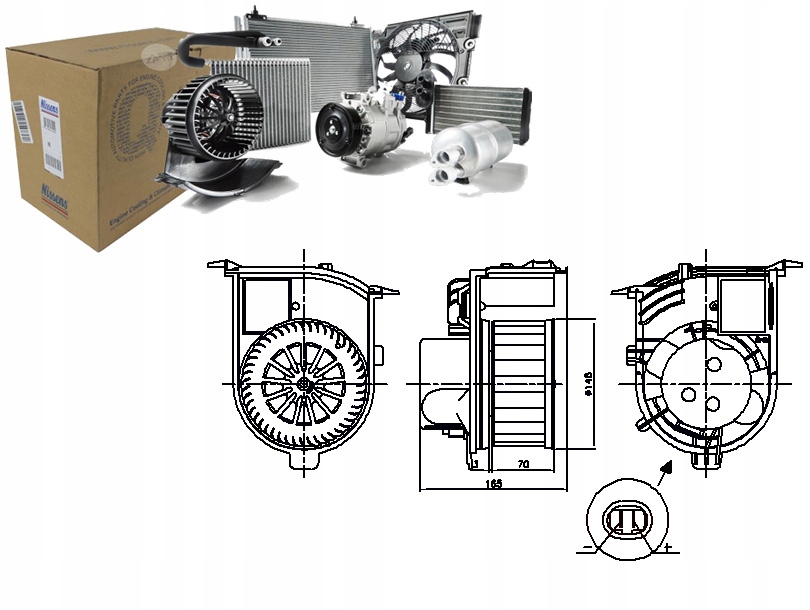 WENTYLATOR DMUCHAWY RENAULT CLIO II THALIA I 1.2-3.0 09.98- NISSENS