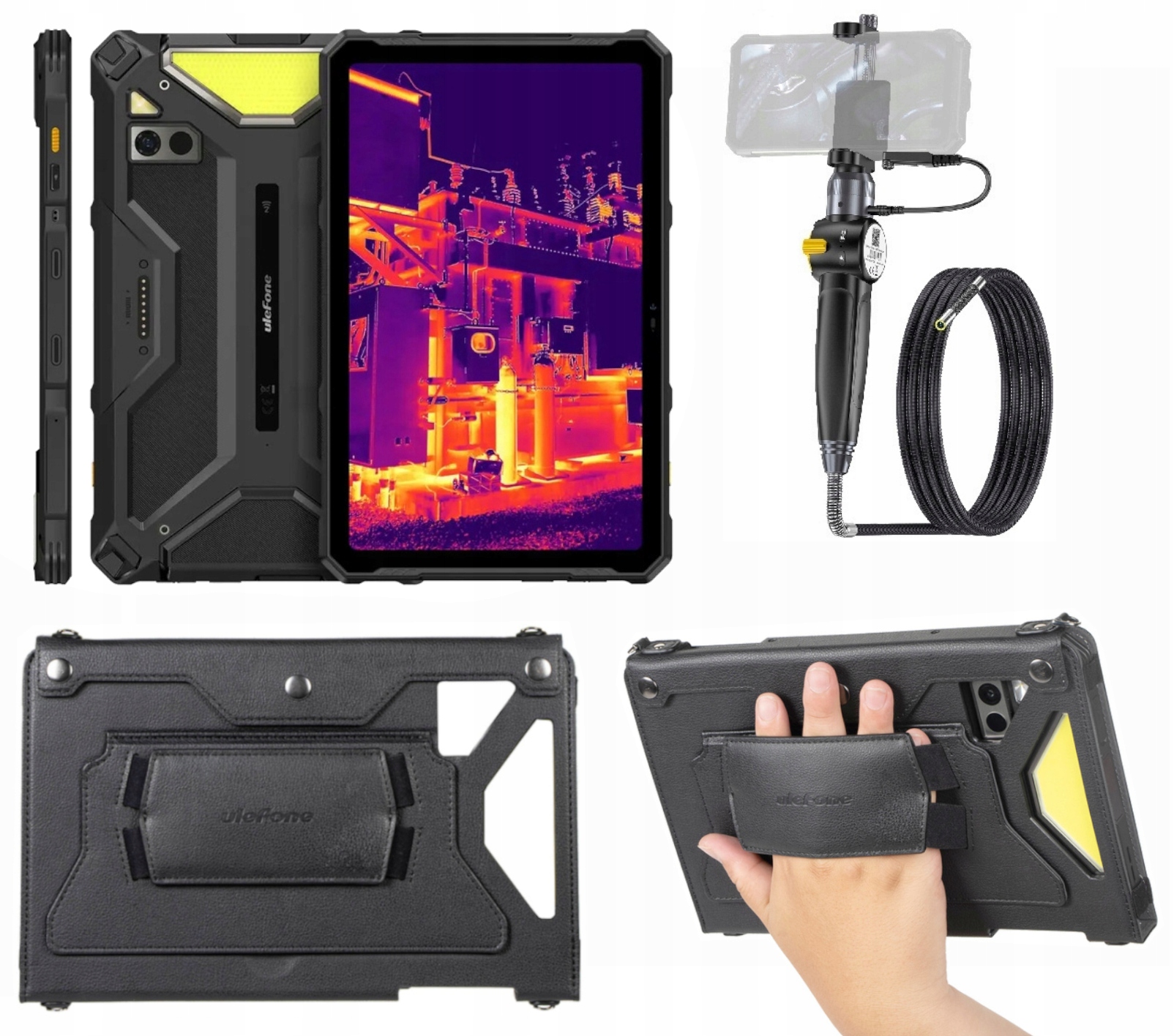 Tablet Ulefone Armor Pad 4 Ultra Thermal 8GB/256GB Endoskop EC03 Etui