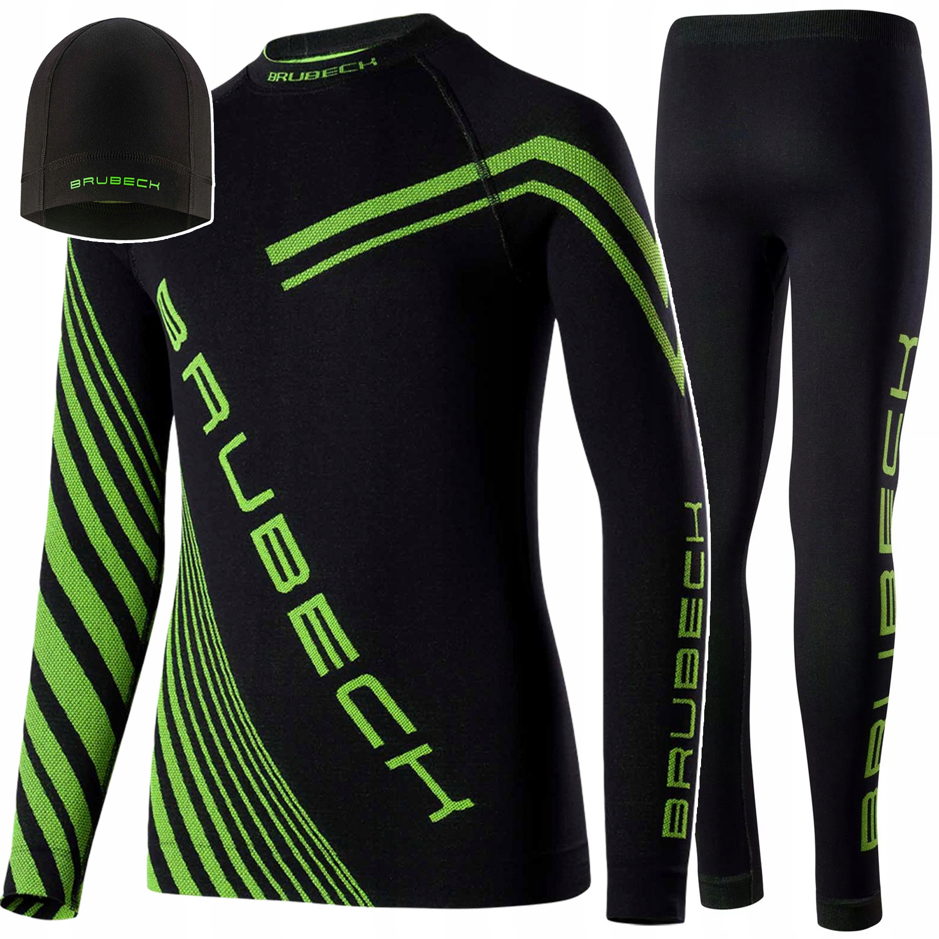 Dětské termoaktivní spodní prádlo Brubeck Dry Komplet s čepičkou 164/170