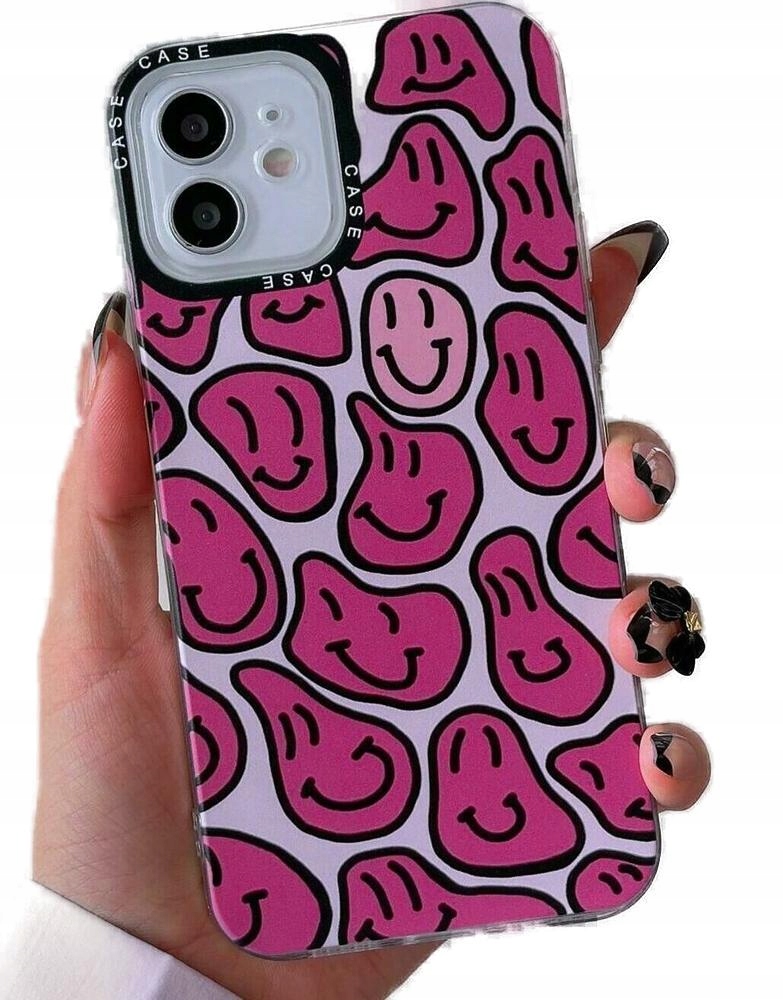 WZORZYSTE KLASYCZNE ETUI NA TELEFON EMOTIKONY IPHONE XR PLECKI CASE