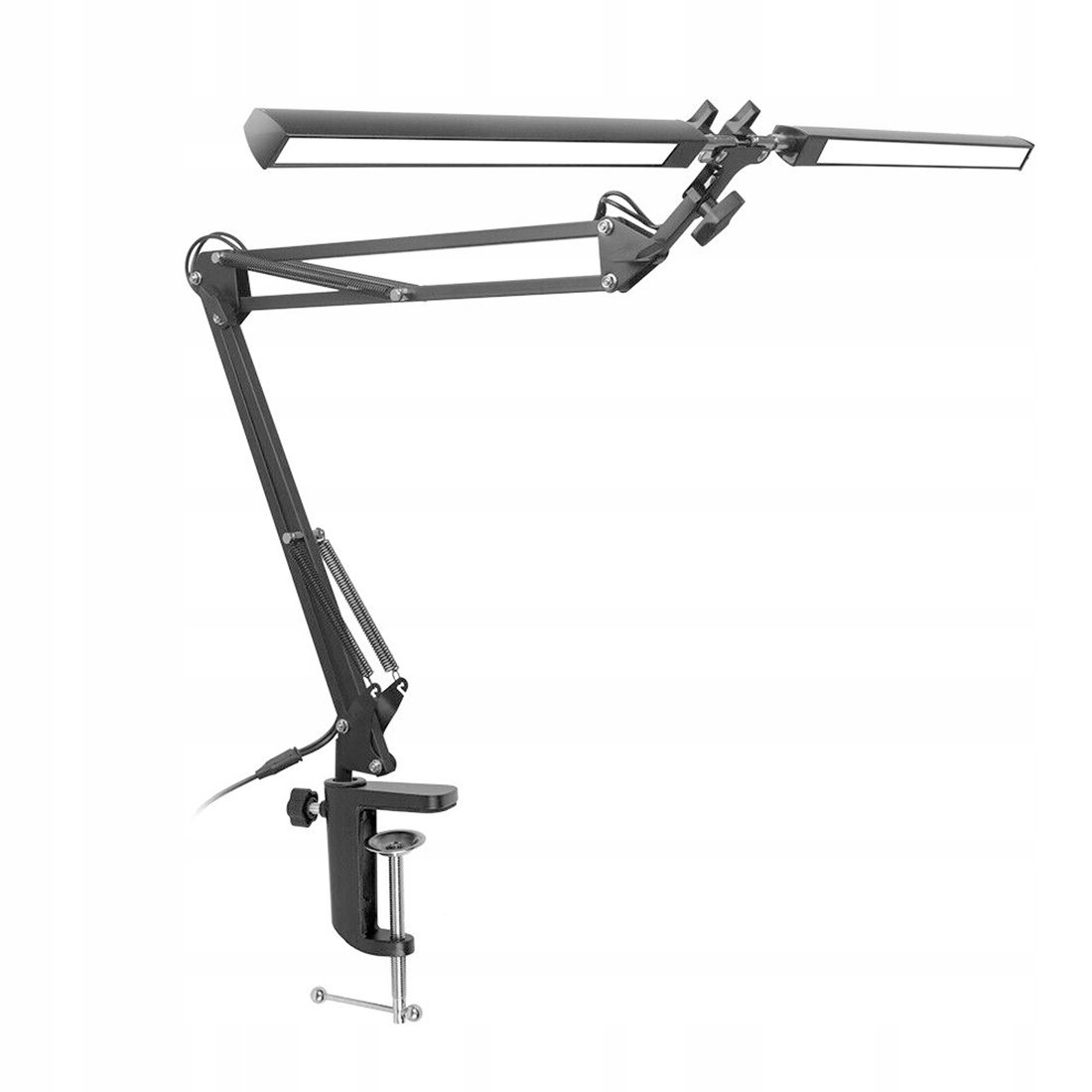 Dvojitá Led lampa na psací stůl Kreslící výkonná 24 W, nastavitelná, 3 barvy, Usb